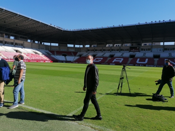 “Logroño Deporte está cumpliendo con el compromiso de ir mejorando el Estadio de Las Gaunas tras décadas de abandono por parte de anteriores Corporaciones”