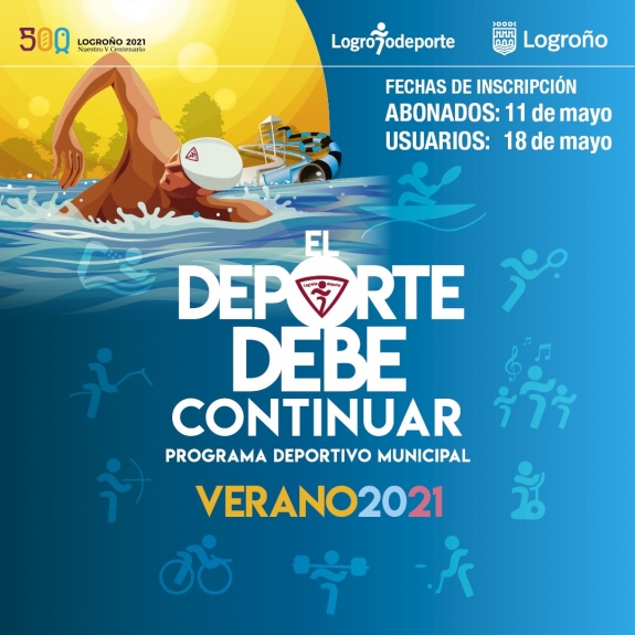 Mañana comienzan las inscripciones para las actividades de verano de Logroño Deporte para abonados y a partir del día 18 para usuarios