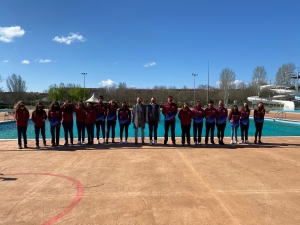 Antoñanzas felicita al Waterpolo Club  Logroño por haber conseguido impulsar “un equipo femenino de alto nivel en estos momentos tan difíciles para el deporte”