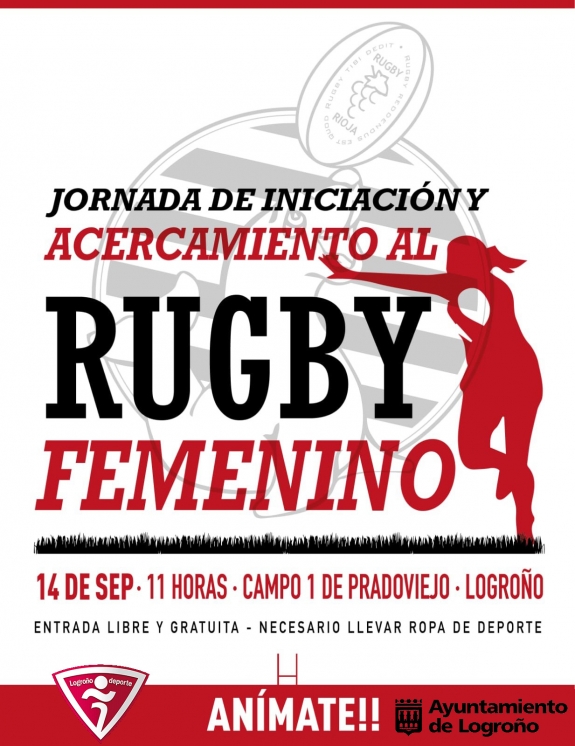 Antoñanzas valora la apuesta del Rugby Club Rioja por el deporte femenino y apoya desde Logroño Deporte la Jornada de Iniciación que se celebrará este sábado en Pradoviejo