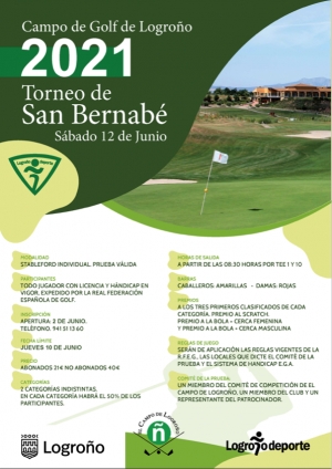 Logroño Deporte celebra este sábado el Torneo de Golf de San Bernabé