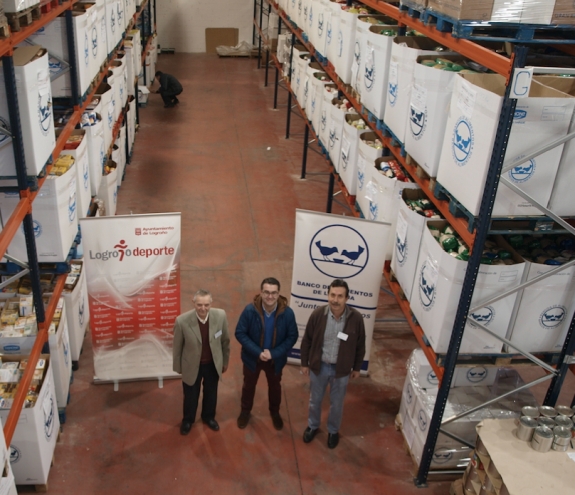 La campaña ‘Deporte por 1 kilo’, organizada en Navidad por Logroño Deporte, recaudó 607 kilos de comida para el Banco de Alimentos