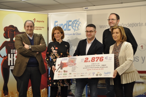 Logroño Deporte y su Torneo de Canteras de Baloncesto de Navidad se marcan un “Triple” recaudando 2.876 euros para FUNDEO La Rioja destinados a su proyecto de mejora escolar para niños y niñas en Cuba