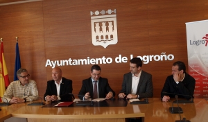 Logroño Deporte y Rioja Deporte firman un convenio de colaboración para el desarrollo de la Copa del Rey de Balonmano