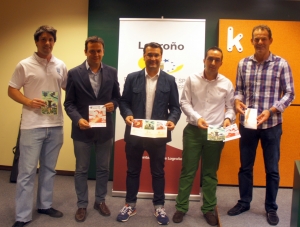 Javier Merino y Augusto Ibáñez han promocionado en Bilbao los grandes eventos deportivos que acogerá Logroño en septiembre