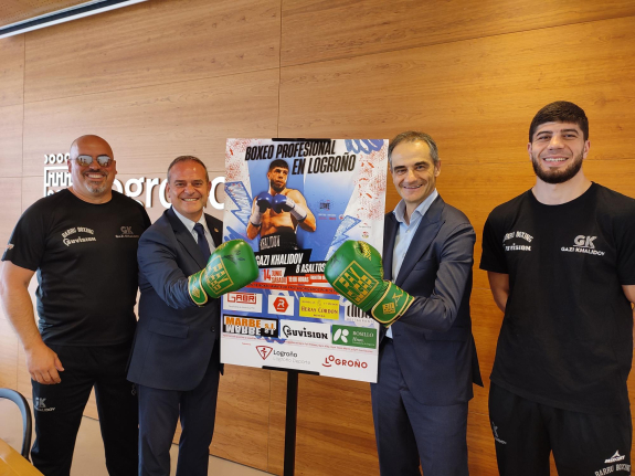 Logroño acoge el sábado 14 de junio un importante combate profesional de boxeo entre los grandes pesos Gazi Khalidov e Iván Matute