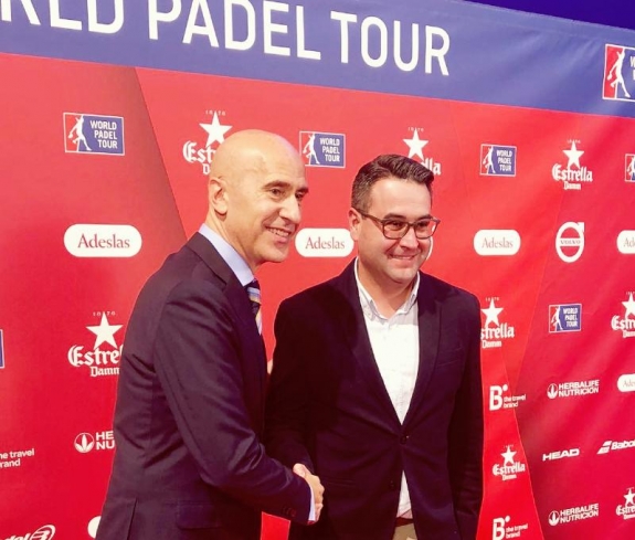 Merino ha asistido en Madrid a la presentación del World Padel Tour de este año donde se ha confirmado que Logroño será sede en el circuito de 2019