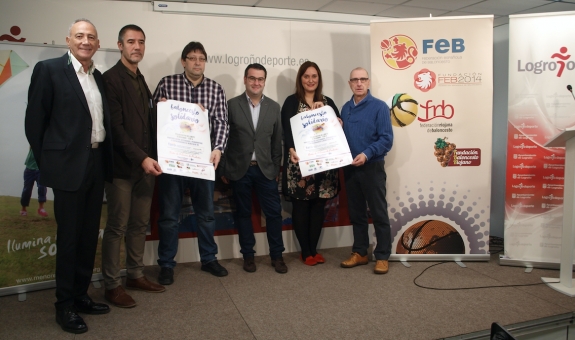 Logroño Deporte colabora en el partido BALONCESTO SOLIDARIO entre veteranos, periodistas y entrenadores a beneficio de FARO, organizado por la Federación Riojana de Baloncesto y su Fundación.